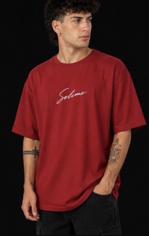 Remera Oversize Selims Signature Roja